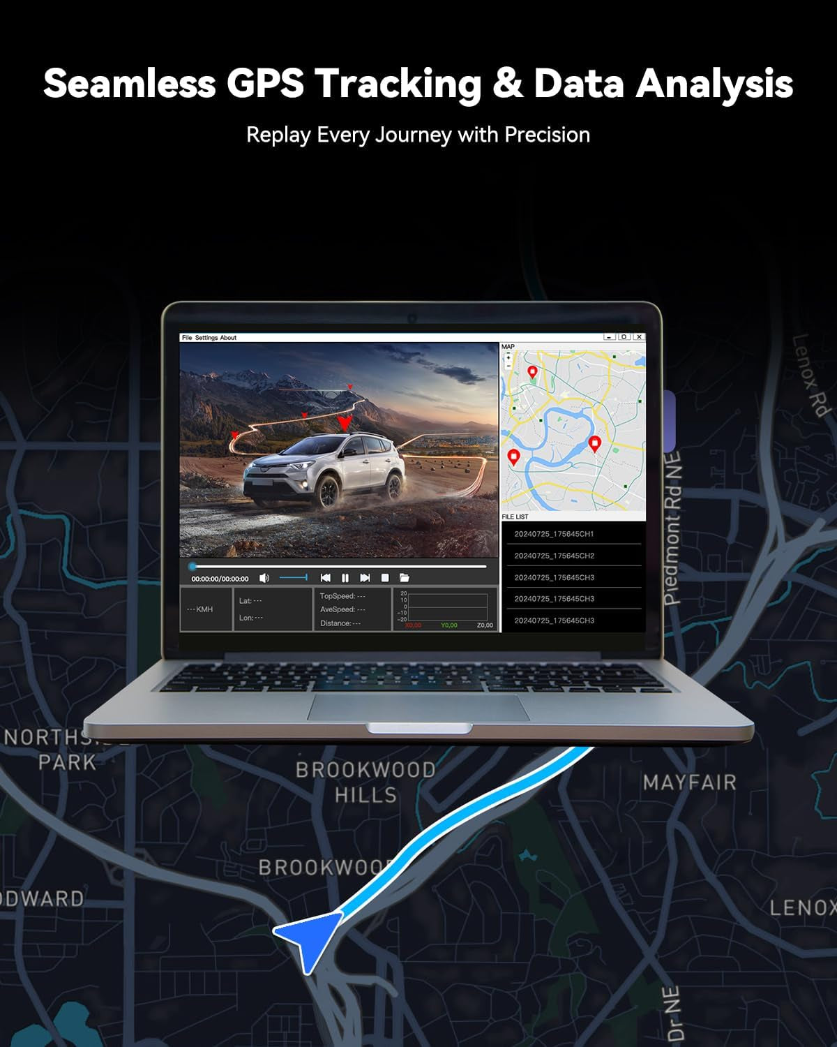T860+ Mirror Dash Cam 4K Front and 2.5K Rear, Detached Front Camera for 10-Minute Install, 3X Zoom Rear View Mirror Camera, 64GB Card Included, Night Vision, WDR, Parking Assist, GPS
