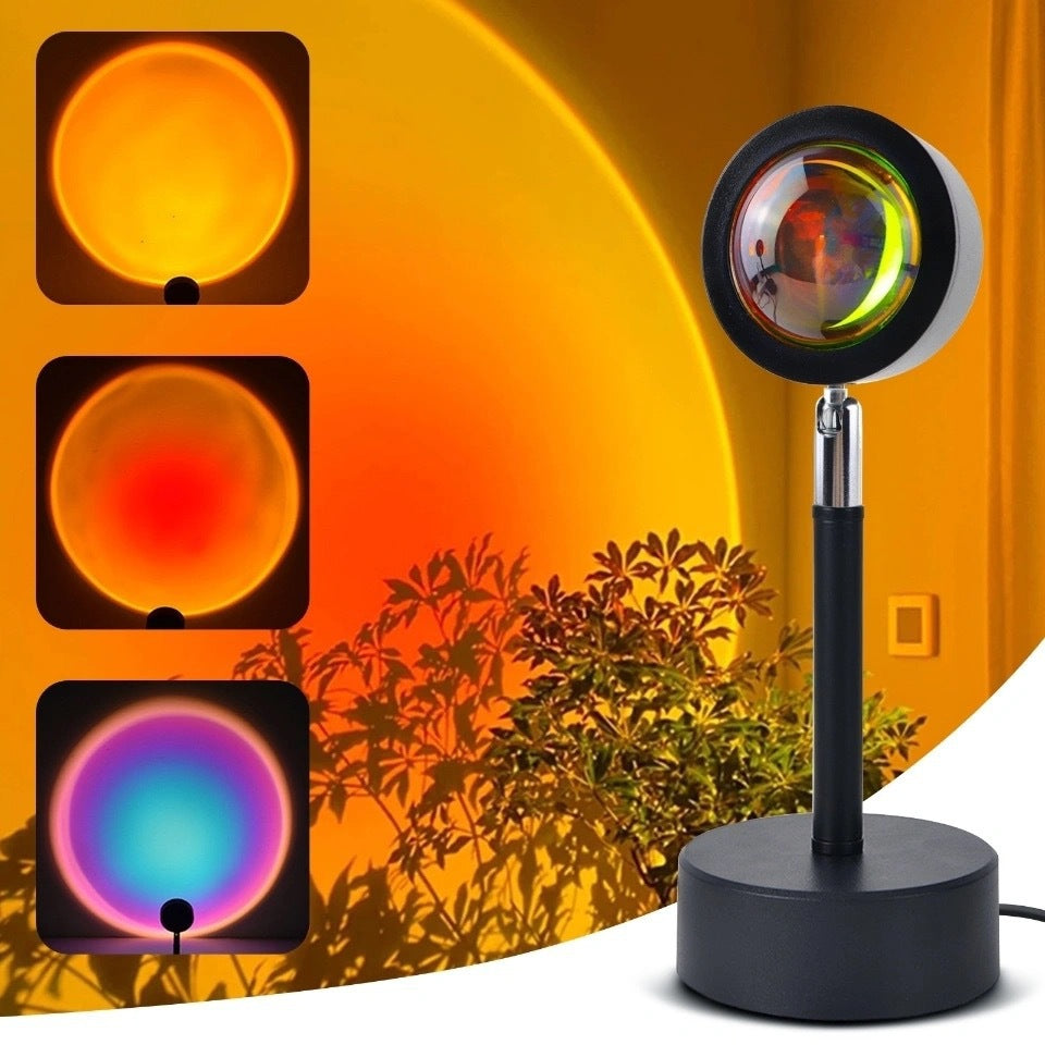 APP Sunset Light Sunset Light Net Red Projection Fill Light Remote Control RGB Sunset Light Live Floor Lamp Dawn Atmosphere