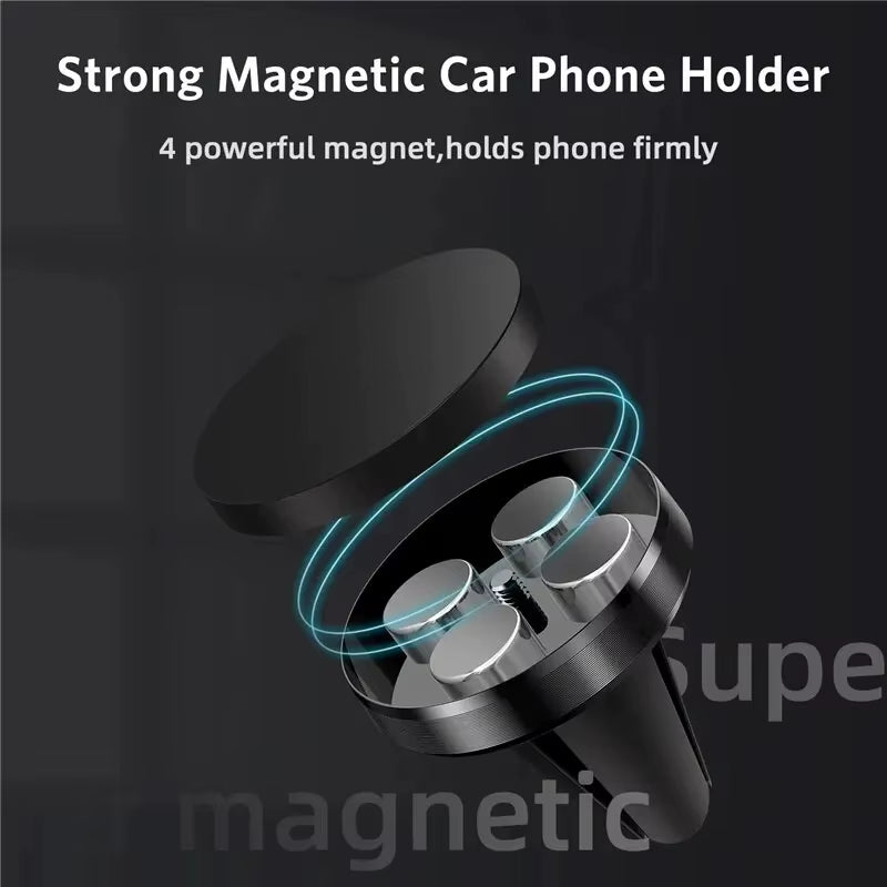 Magnetic Car Phone Holder Mount Air Vent Smartphone Mobile Stand Bracket Cell GPS Support in Car for Iphone Xiaomi Mi Samsung LG