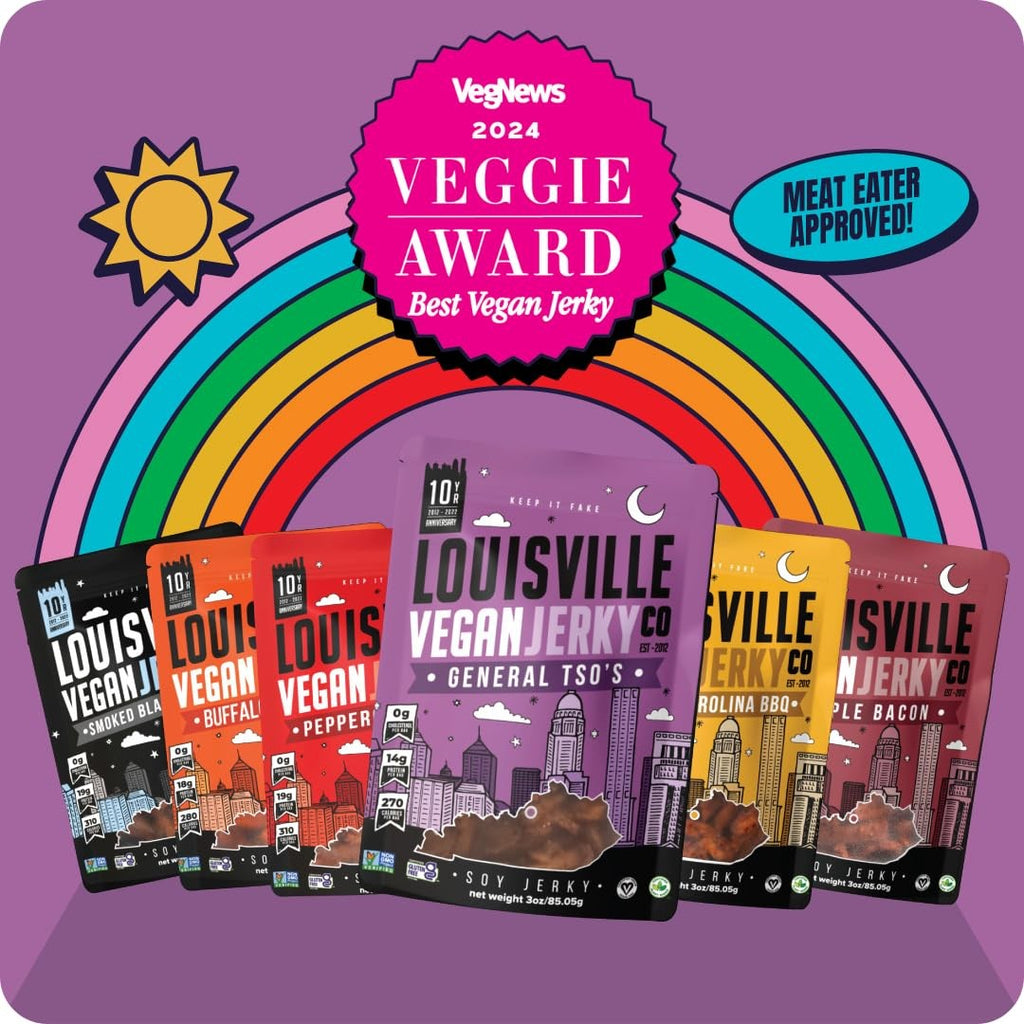 Louisville Vegan Jerky General Tso'S Gluten Free Vegan Plant Based Snack 1 Pack