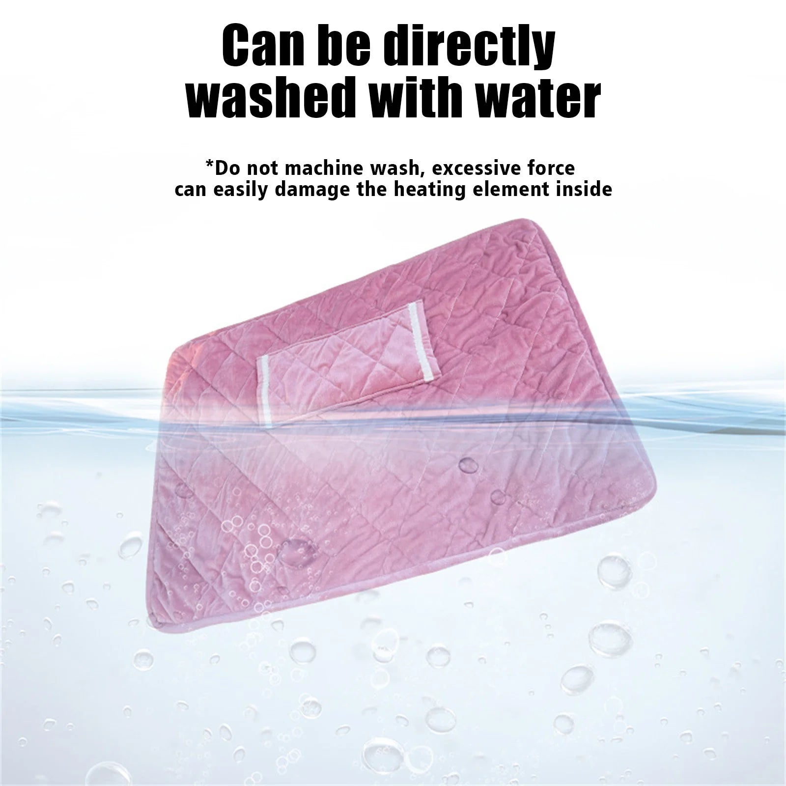 Heated Blanket with Pocket, Soft Warm USB Heated Lap Blanket for Office, Fast-Heating Washable Car Heated Blanket, Portable Heated Blanket for Travel (B)