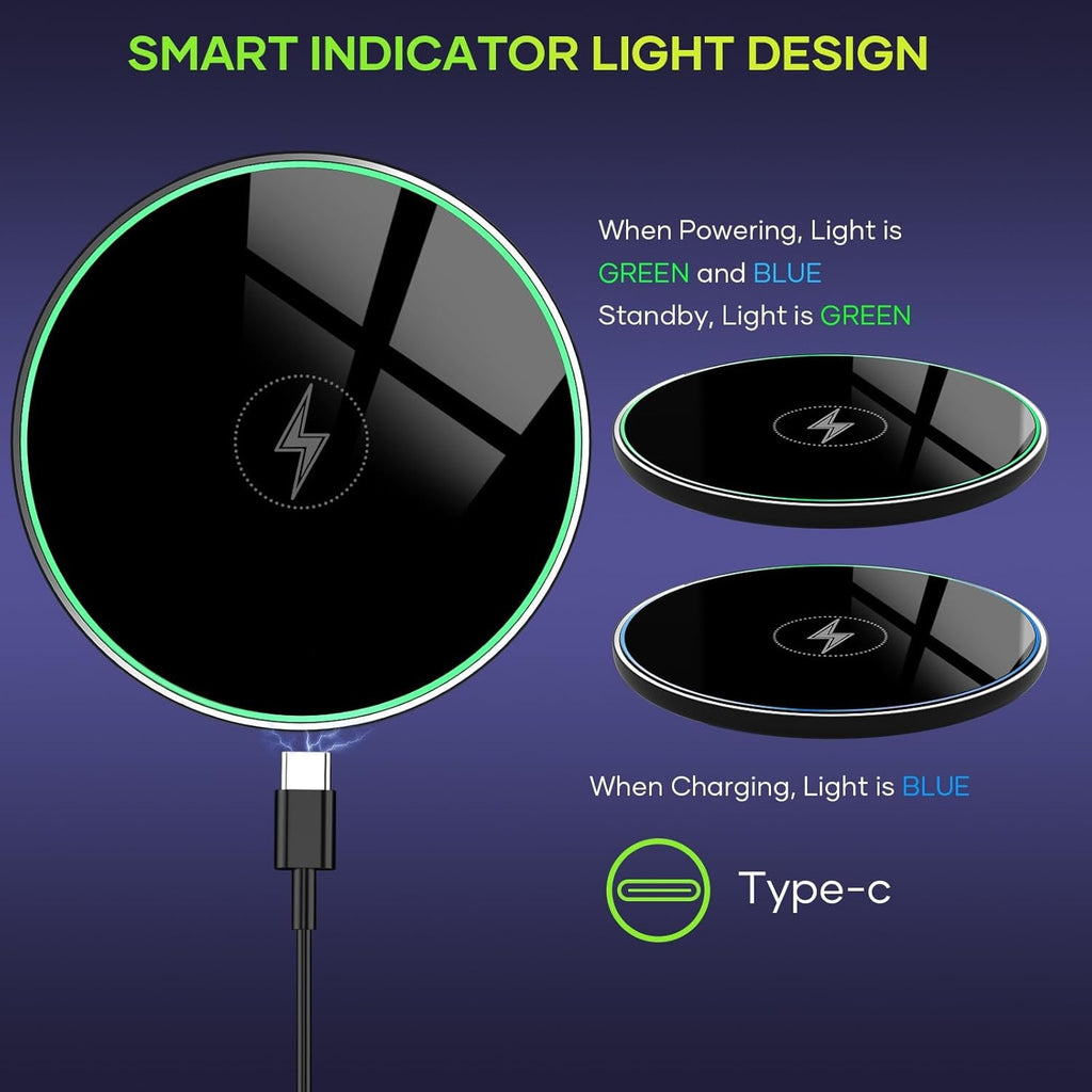 Wireless Charger, Wireless Charging Pad for Iphone 17/16/15/14/13