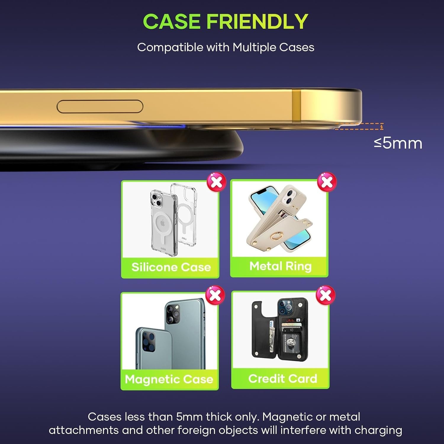 Wireless Charger, Wireless Charging Pad for Iphone 17/16/15/14/13