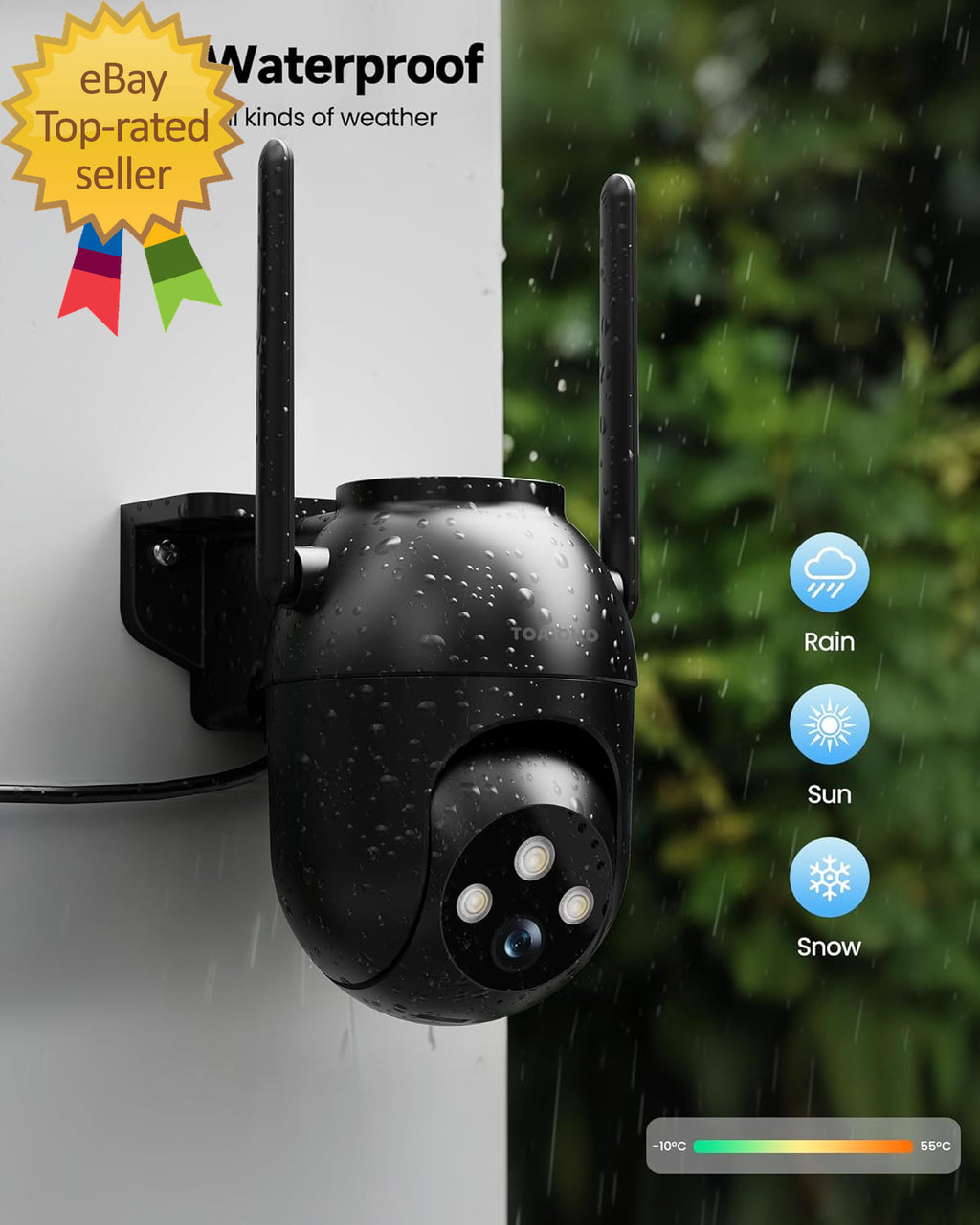 3MP Security Camera Outdoor Wired: Camera for Home Security Outdoor 2.4G/5G Wifi