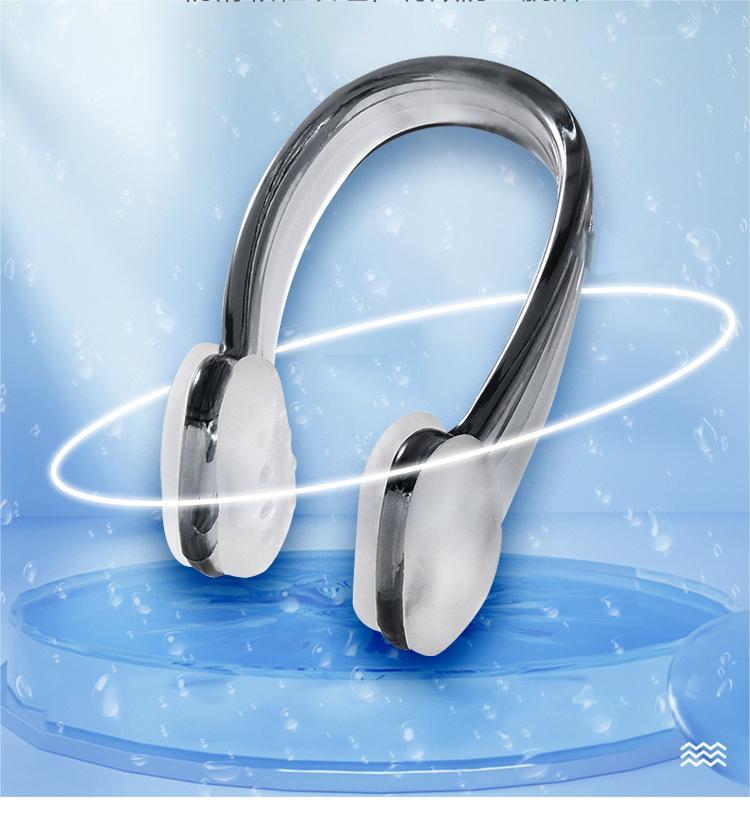 Swimming nose clip for adults and children, professional anti choking water swimming pool training, anti slip silicone nasal congestion tool
