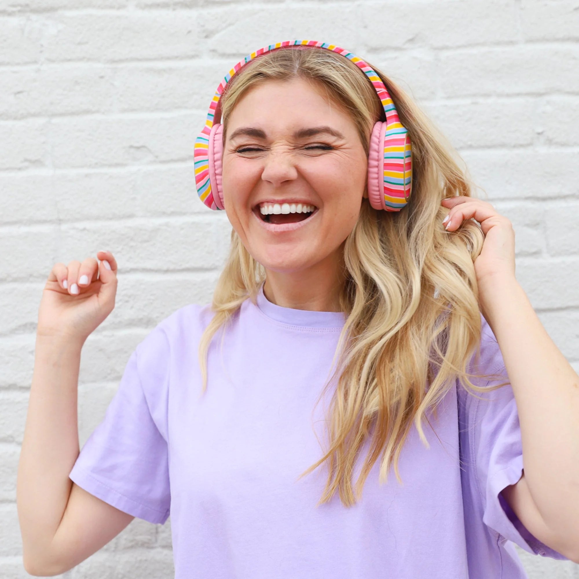 "More Color More Fun" Bluetooth Wireless Over-The-Ear Headphones