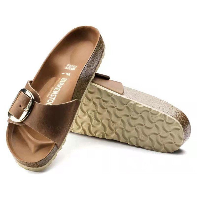 Beach open toed flat sandals for women