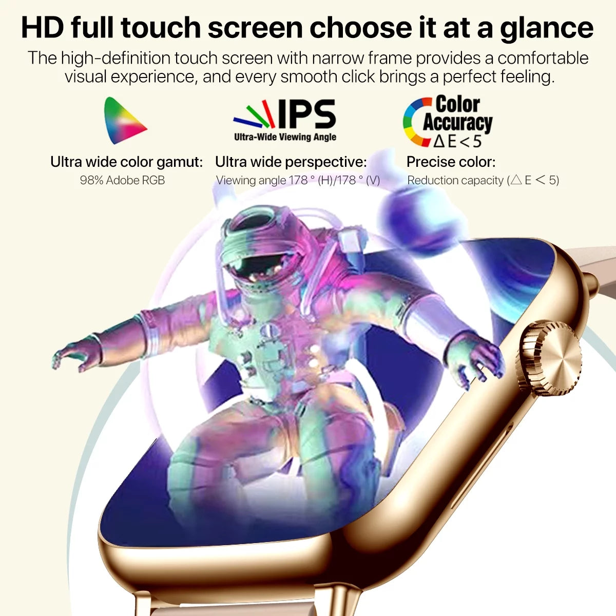 Smart Watches for Men/Women (Answer/Make Calls),Fashionable Sports Watch,Orange