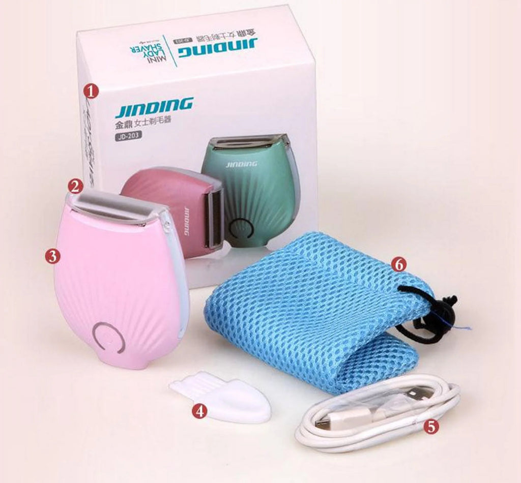 Electric Lady Shaver Waterproof Women Wet-Dry Razor Rechargeable Hair Trimmer