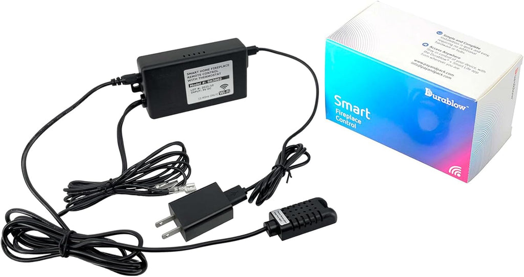 SH3002 Gas Fireplace Wifi Smart Home Remote Control for Millivolt Valve, Compatible with Alexa, Google Home (On/Off + Timer + Thermostat + Schedule Programmable)