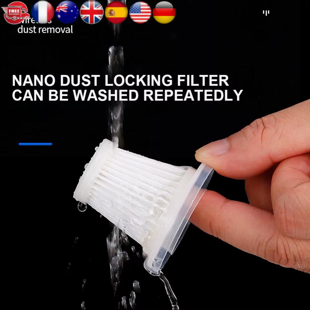 5Pcs Car Vacuum Cleaner Filter Washable HEPA Car Vacuum Filter Portable Vacuum Cleaner Cartridges Car Vacuum Cleaner Accessories