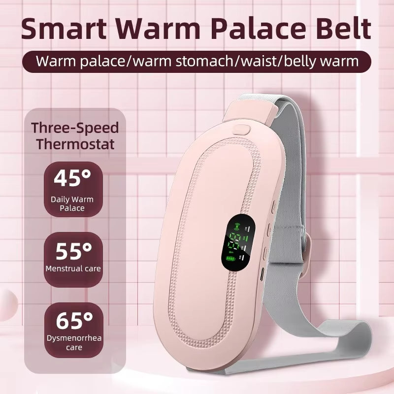 Relieve Menstrual Pain Abdominal Heating Massage Warm Belt Electric Heating Uterus Acupoints Vibrating Massage the Waist