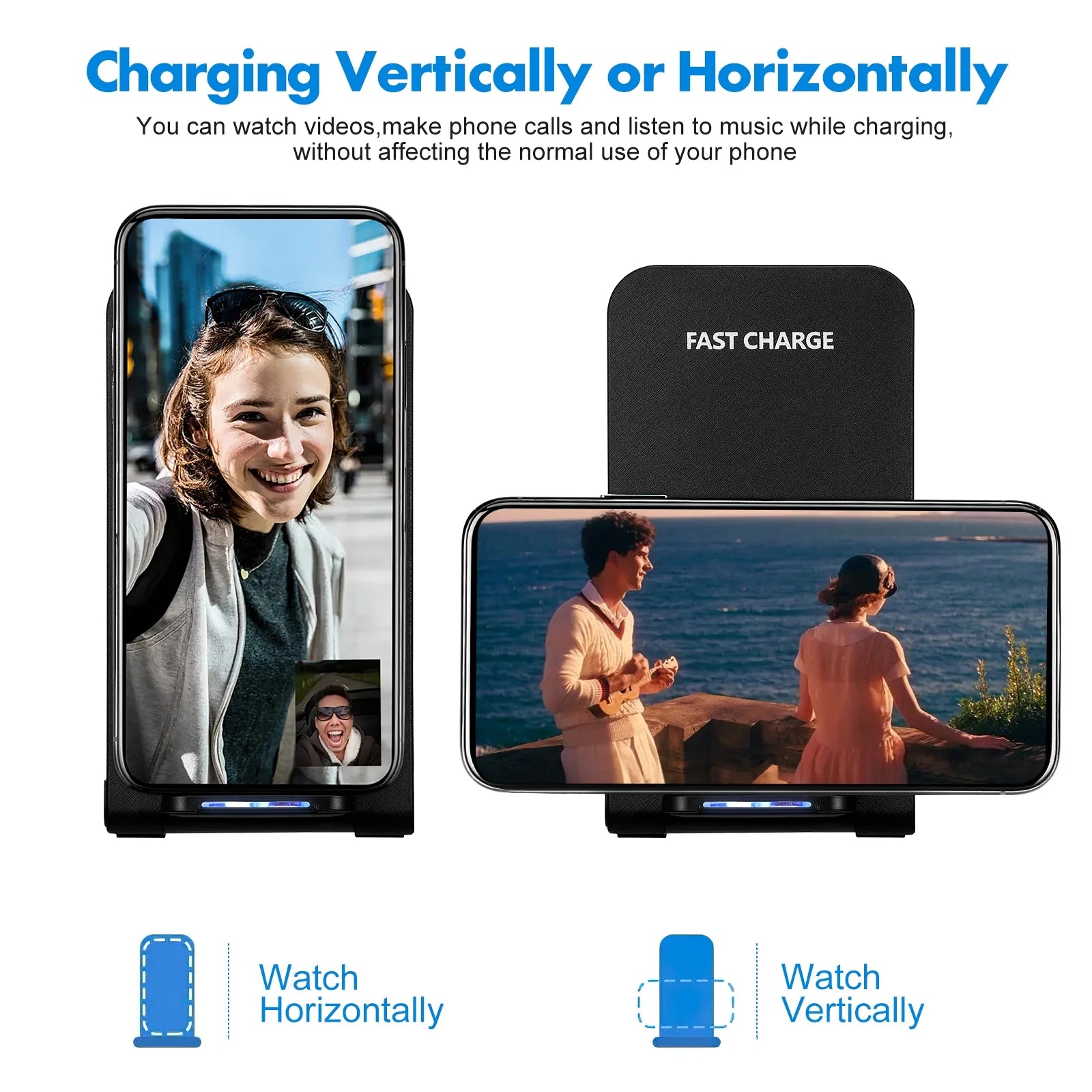 Wireless Charger 15W Mobile Phone Charging Station Wireless Phone Charger Wireless Charger Stand