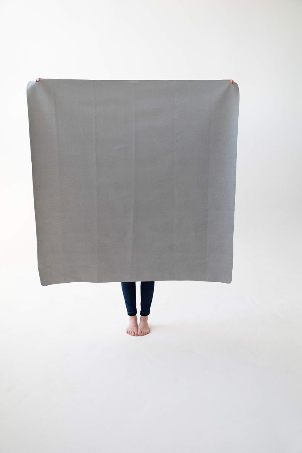 Leather Multipurpose Mat - Kids Luxurious Picnic Mat - Waterproof and Sand Proof Beach Blanket - Indoor and Outdoor Play Mats - High Chair Mat - Includes Carrying Strap for Easy Travel… (Gray)