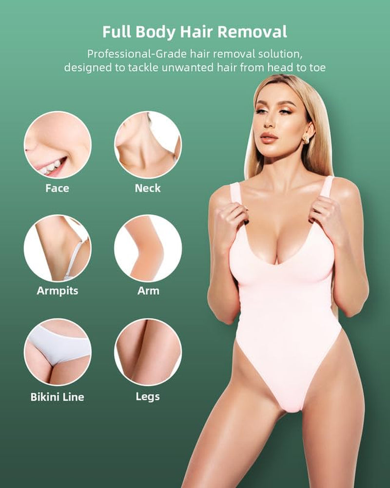 Laser Hair Removal for Women Permanent:  IPL Hair Removal for Men - Safe and Efficient Flawless Hair Remover for Face - Painless Whole Body in Just 10 Minutes