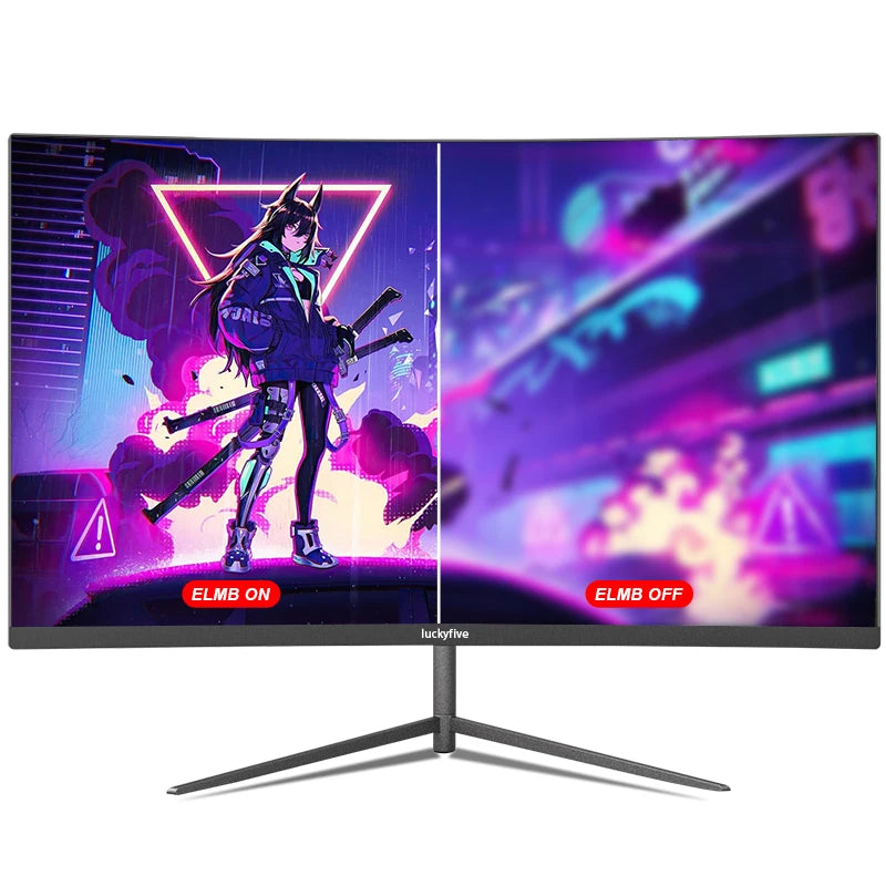 27-Inch 1080P Curved Gaming Monitor, 165Hz Refresh Rate, Built-In Speakers, 1ms Response Time, VESA Compatible