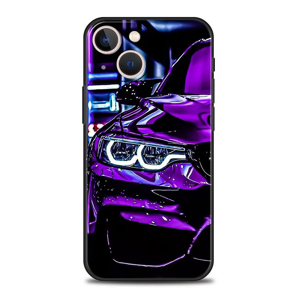 Suitable for iPhone 15 Japanese blue red JDM sports car phone case