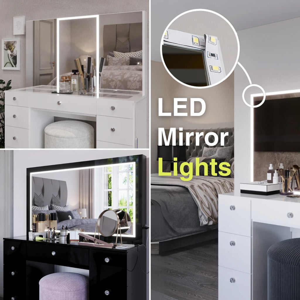 LED Light Strip for Indoor Use, White Plastic, 16.4 Ft