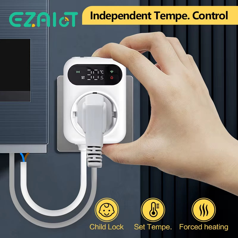 Wireless RF433 Wifi Thermostat for Gas Boiler Heating Tuya Smart Life Temperature Controller Receiver Alexa Google Home
