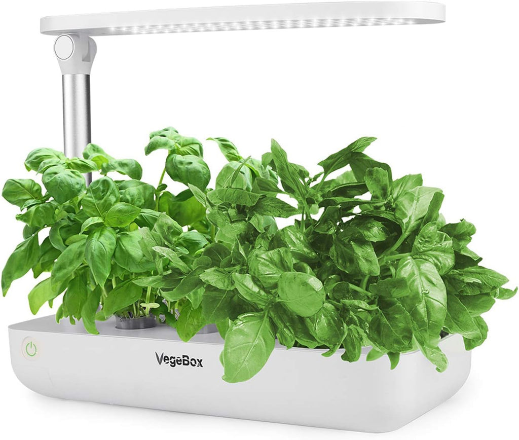 Hydroponics Growing System - Indoor Herb Garden, Smart Garden Starter Kit with LED Grow Lights for Home Kitchen, Plant Germination Kits (9 Pods, White)