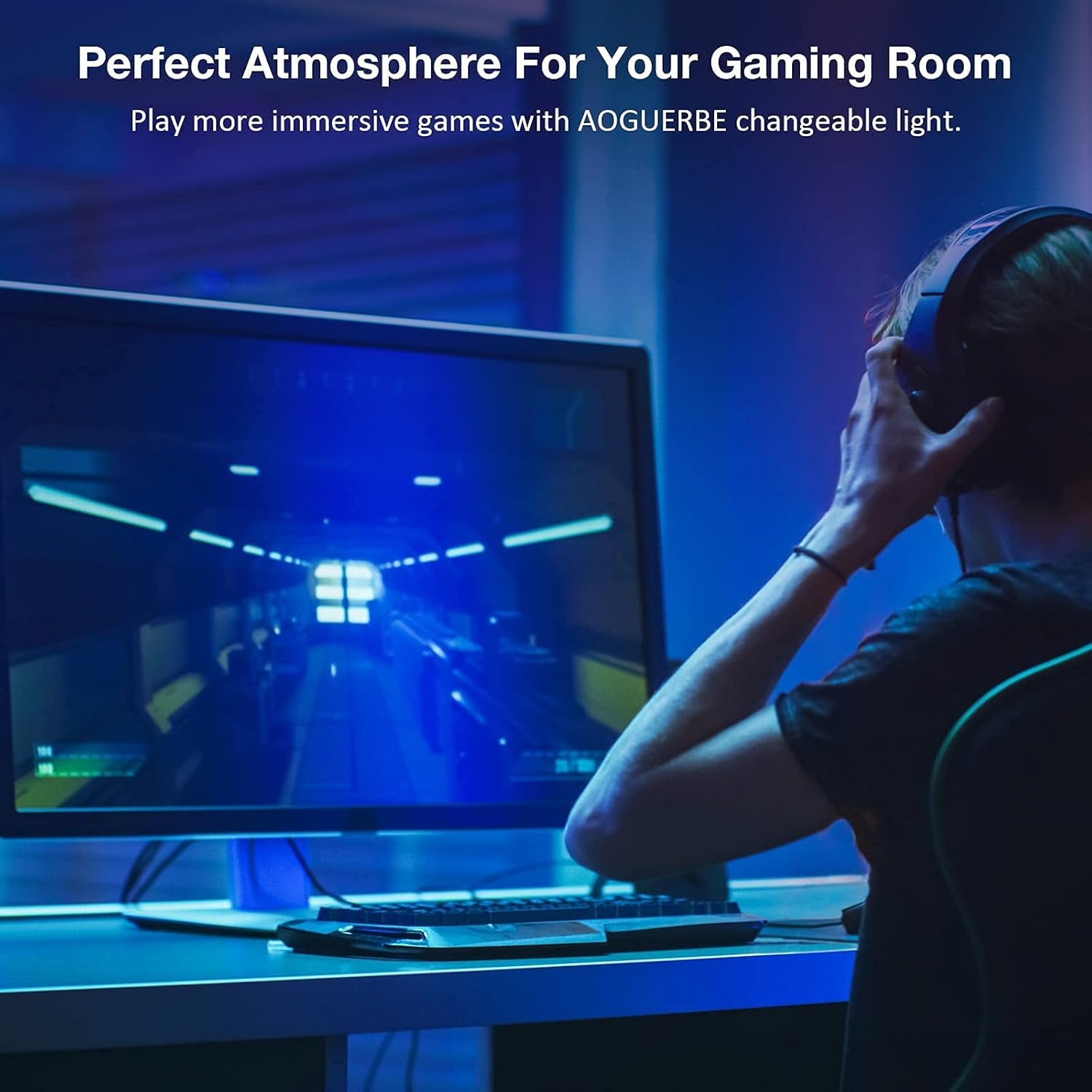 Led Lights for Bedroom 50 Ft, Ultra Long 5050 RGB Led Strip Lights, Smart Music Sync Led Lights Color Changing, Bluetooth App & Remote Control for Room Party Christmas Kitchen