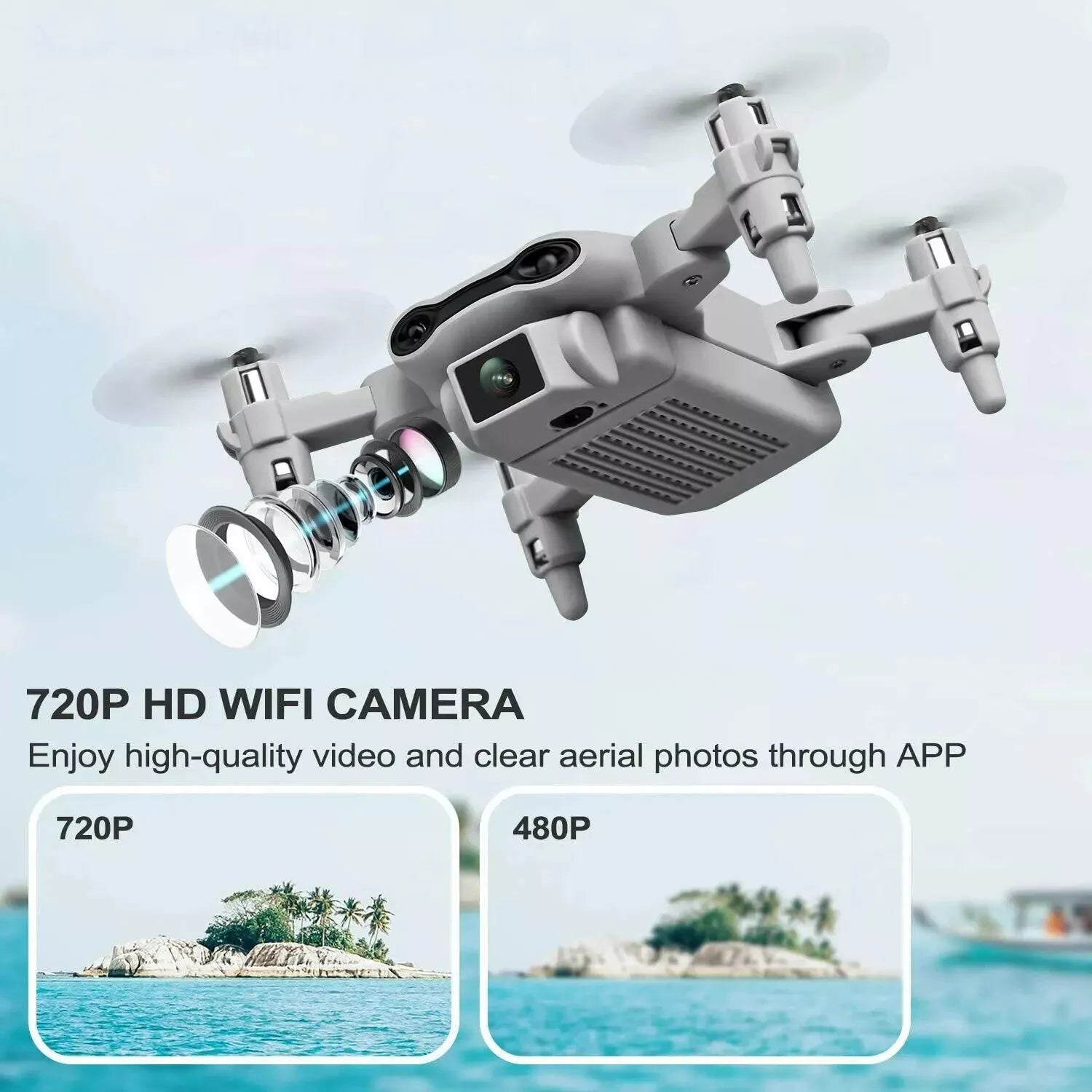 4DRC V9 Mini Drone for Kids Adults 720P HD FPV Camera, Foldable RC Quadcopter for Boys Girls with Altitude Hold, Headless Mode,Logistics Is Randomly Sent by Ups,Usps,Fedex,Amazon Logistics.