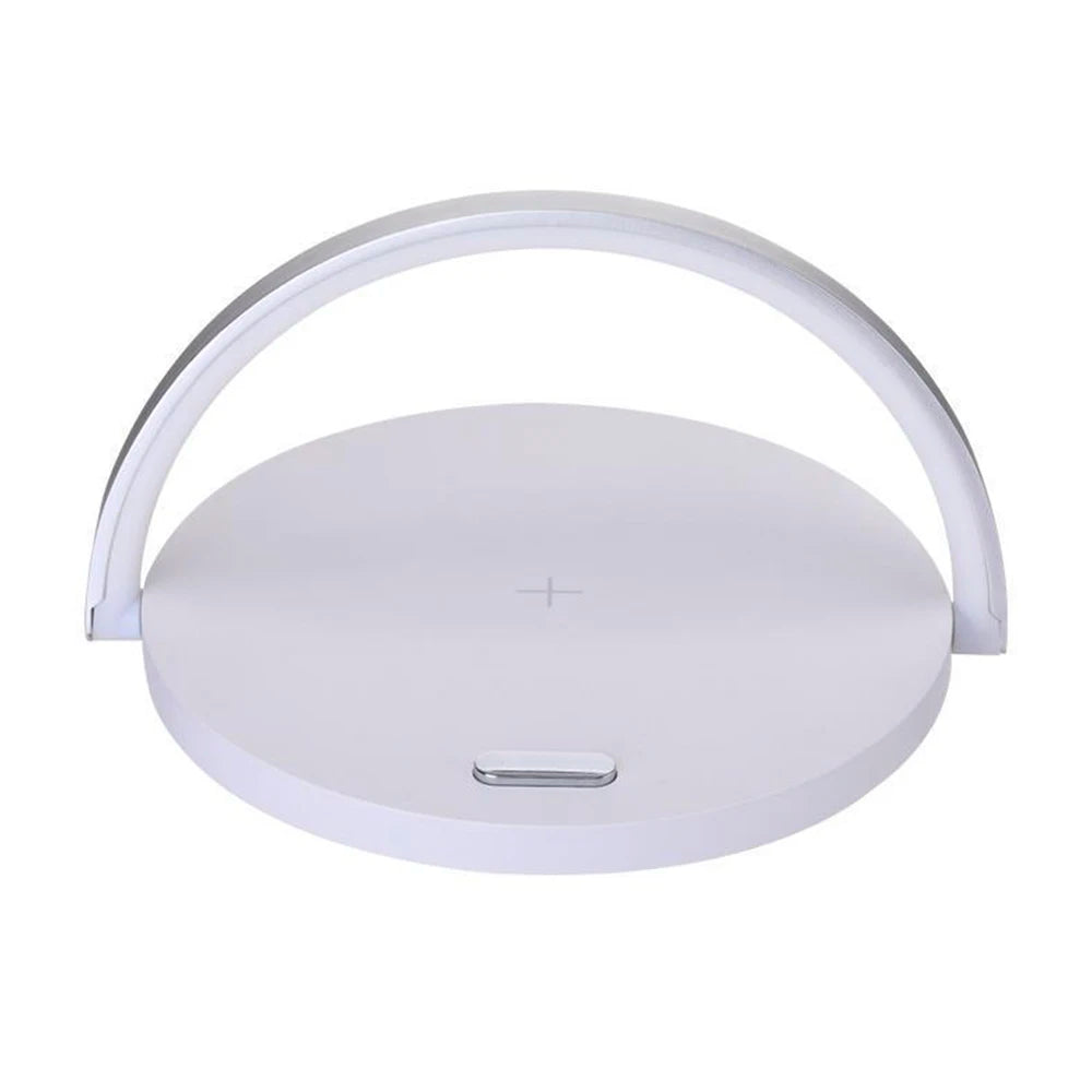 Qi Wireless Charger LED Table Lamp DC5V 10W USB Charging LED Desk Lamp Light Adjustment Table Bedside Lamp with Phone Holder