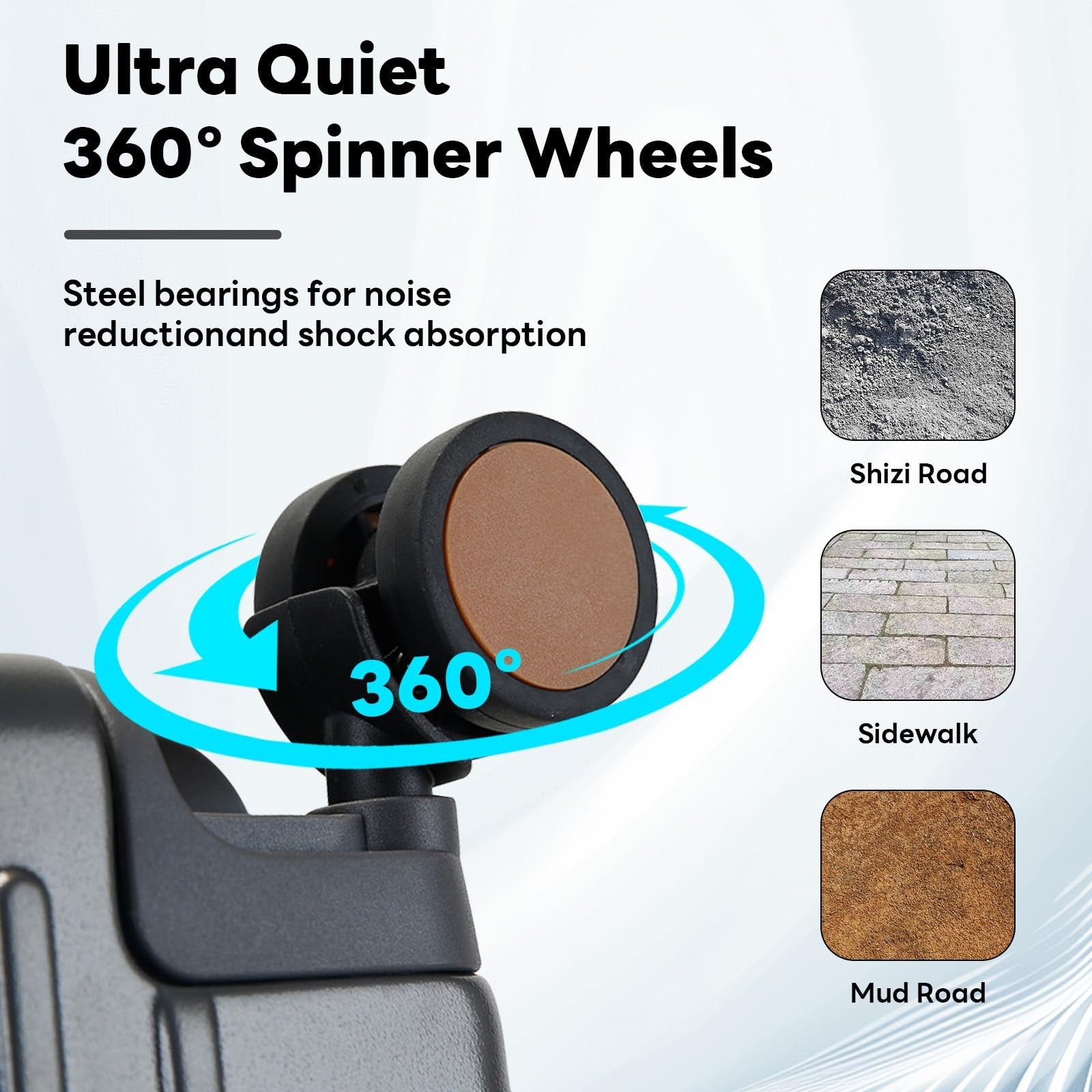 22 Inch Carry on Luggage Suitcase Locks Tsa Approved Hardside Lightweight Sui...