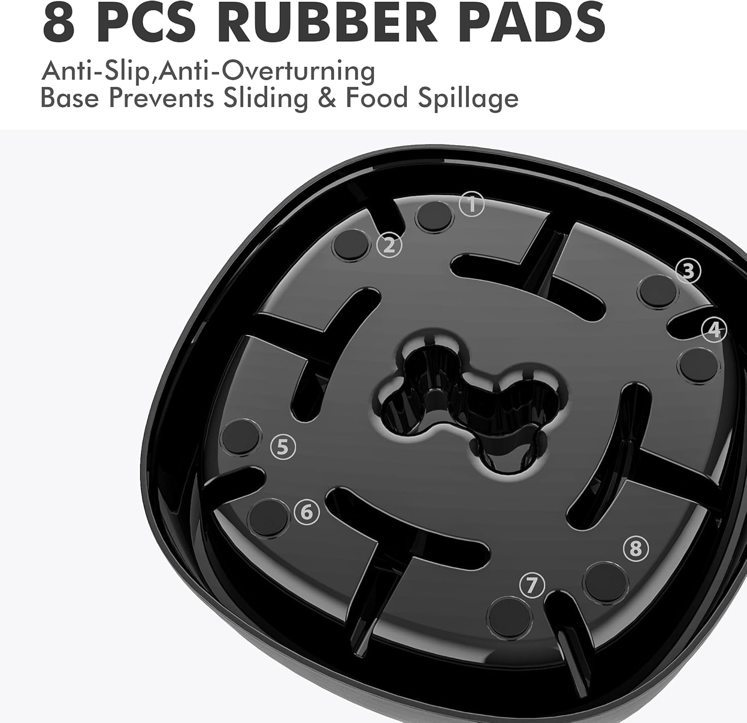 Dog Slow Feeder Bowl-Slow Feeder Dog Bowl for Dogs-Non Slip Puzzle Bowl-Dog Food Bowl Eco Friendly 3 Cups for Dog Pet Slow Feeder by ,A-Black