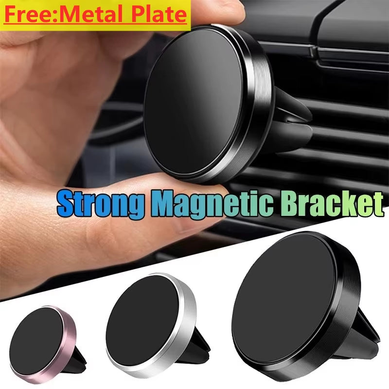 Magnetic Car Phone Holder Mount Air Vent Smartphone Mobile Stand Bracket Cell GPS Support in Car for Iphone Xiaomi Mi Samsung LG