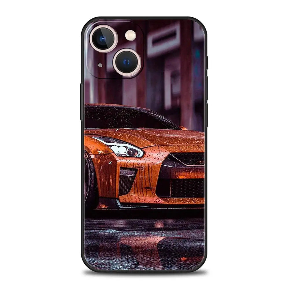 Suitable for iPhone 15 Japanese blue red JDM sports car phone case