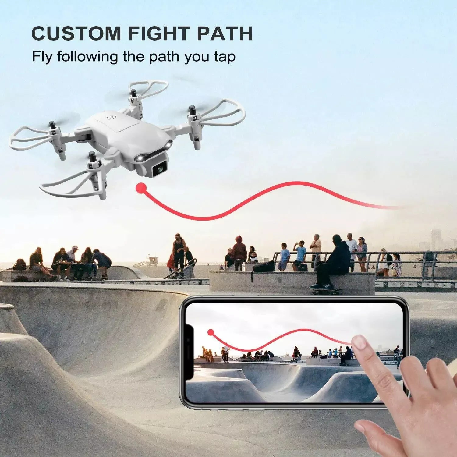 4DRC V9 Mini Drone for Kids Adults 720P HD FPV Camera, Foldable RC Quadcopter for Boys Girls with Altitude Hold, Headless Mode,Logistics Is Randomly Sent by Ups,Usps,Fedex,Amazon Logistics.