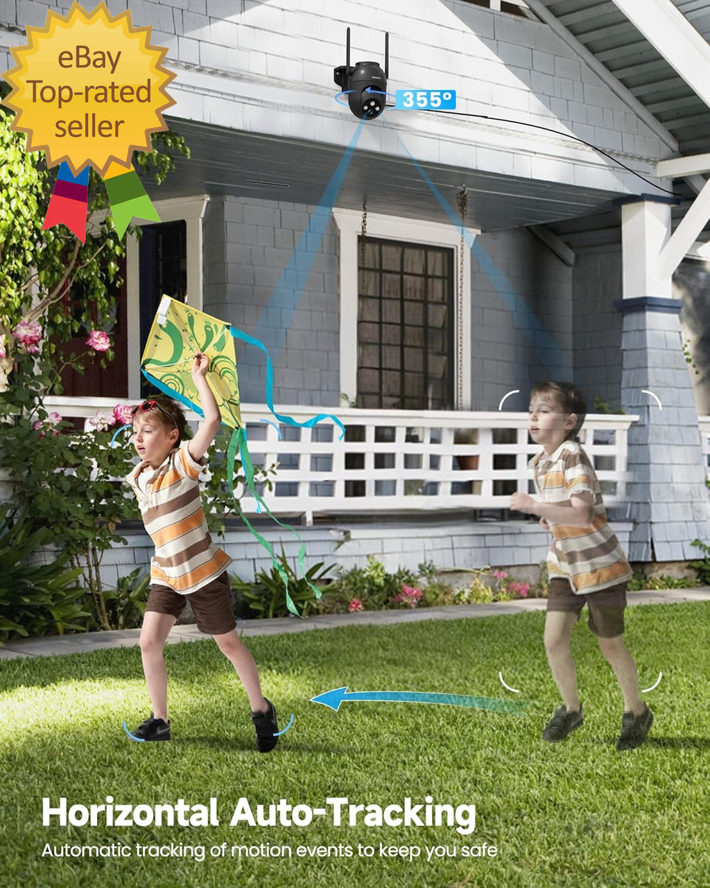 3MP Security Camera Outdoor Wired: Camera for Home Security Outdoor 2.4G/5G Wifi