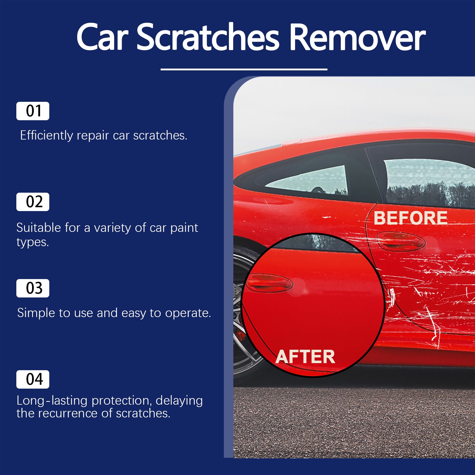 Homonth Automotive Scratch Care Agent Removing Marks Abrasive Paint Polishing Wax Car Scratch Repair
