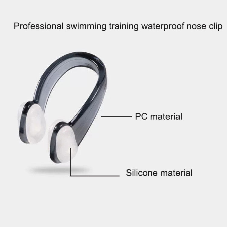 Swimming nose clip for adults and children, professional anti choking water swimming pool training, anti slip silicone nasal congestion tool
