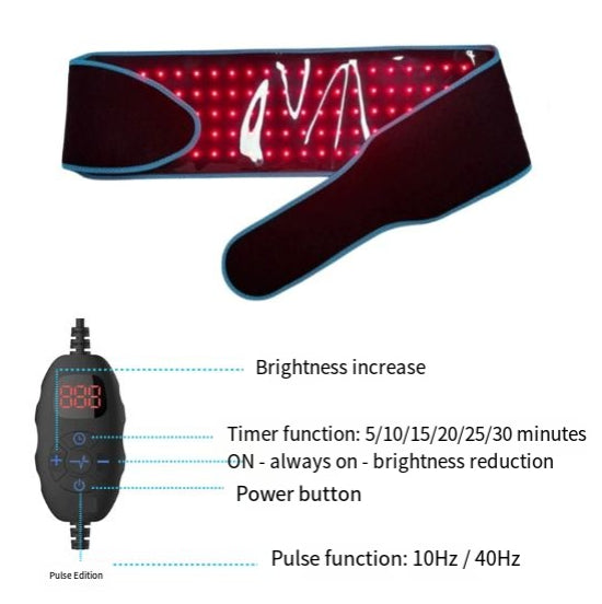 Red light therapy belt infrared belt protector overheating