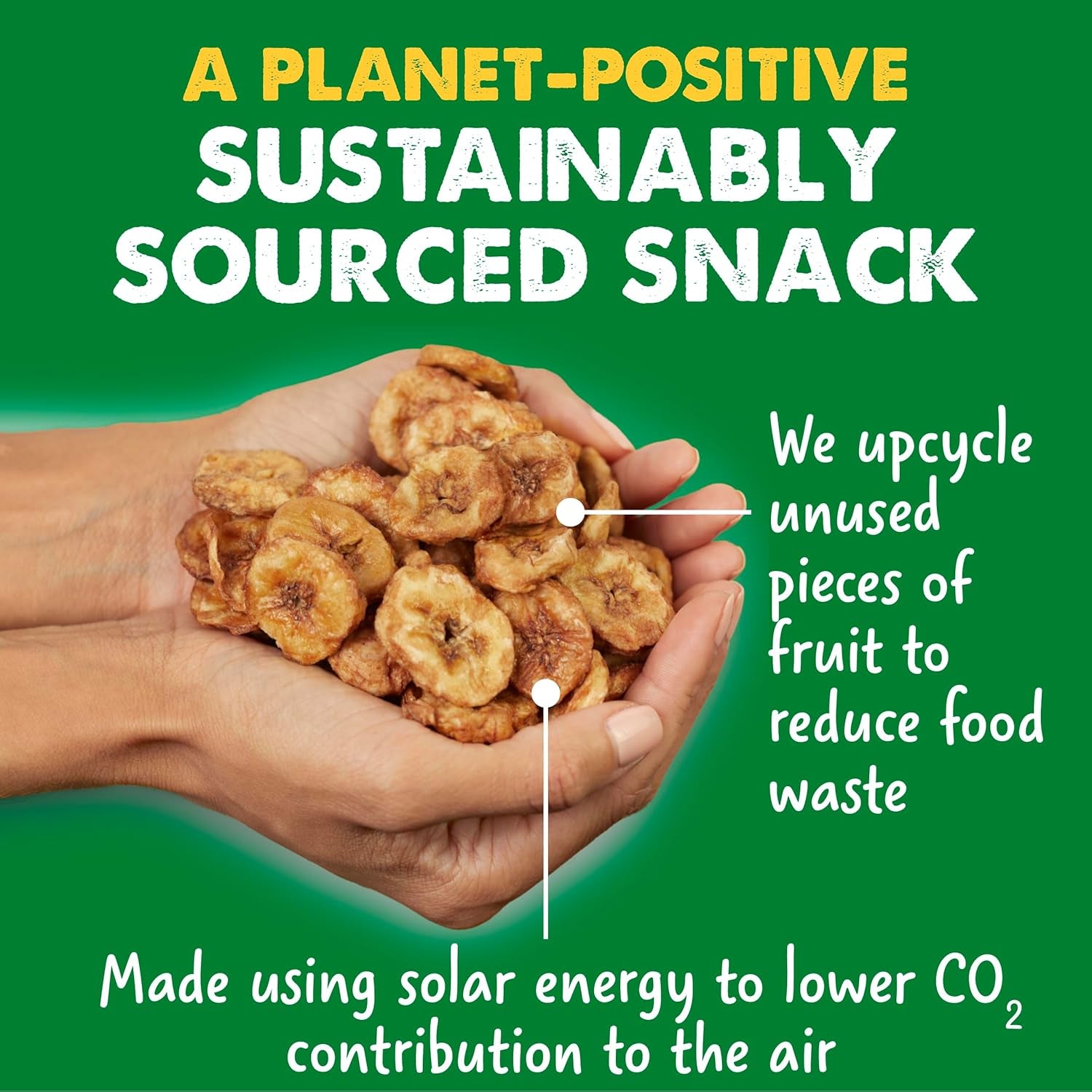 Good Crunch Banana Dried Fruit Bites, Gluten Free & Vegan Snack, 0.7Oz Bags (Pac