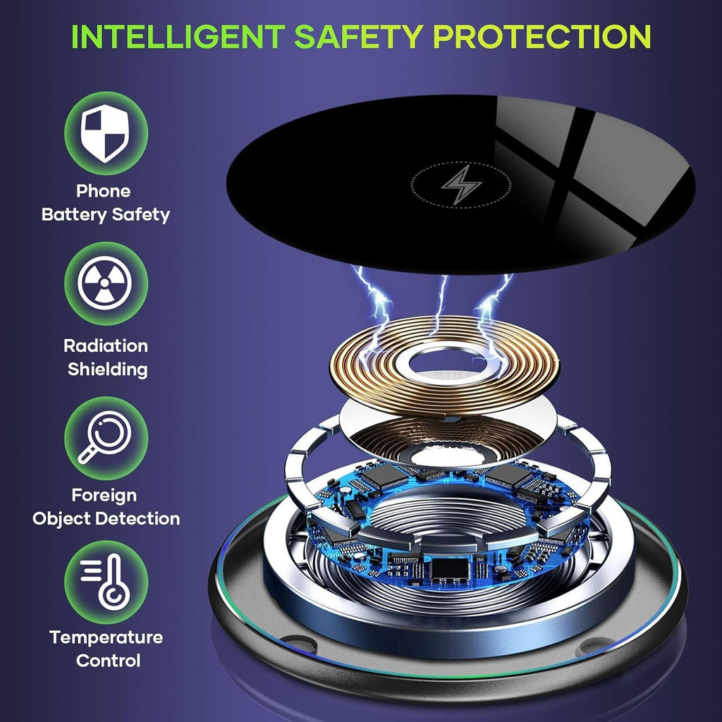 Wireless Charger, Wireless Charging Pad for Iphone 17/16/15/14/13