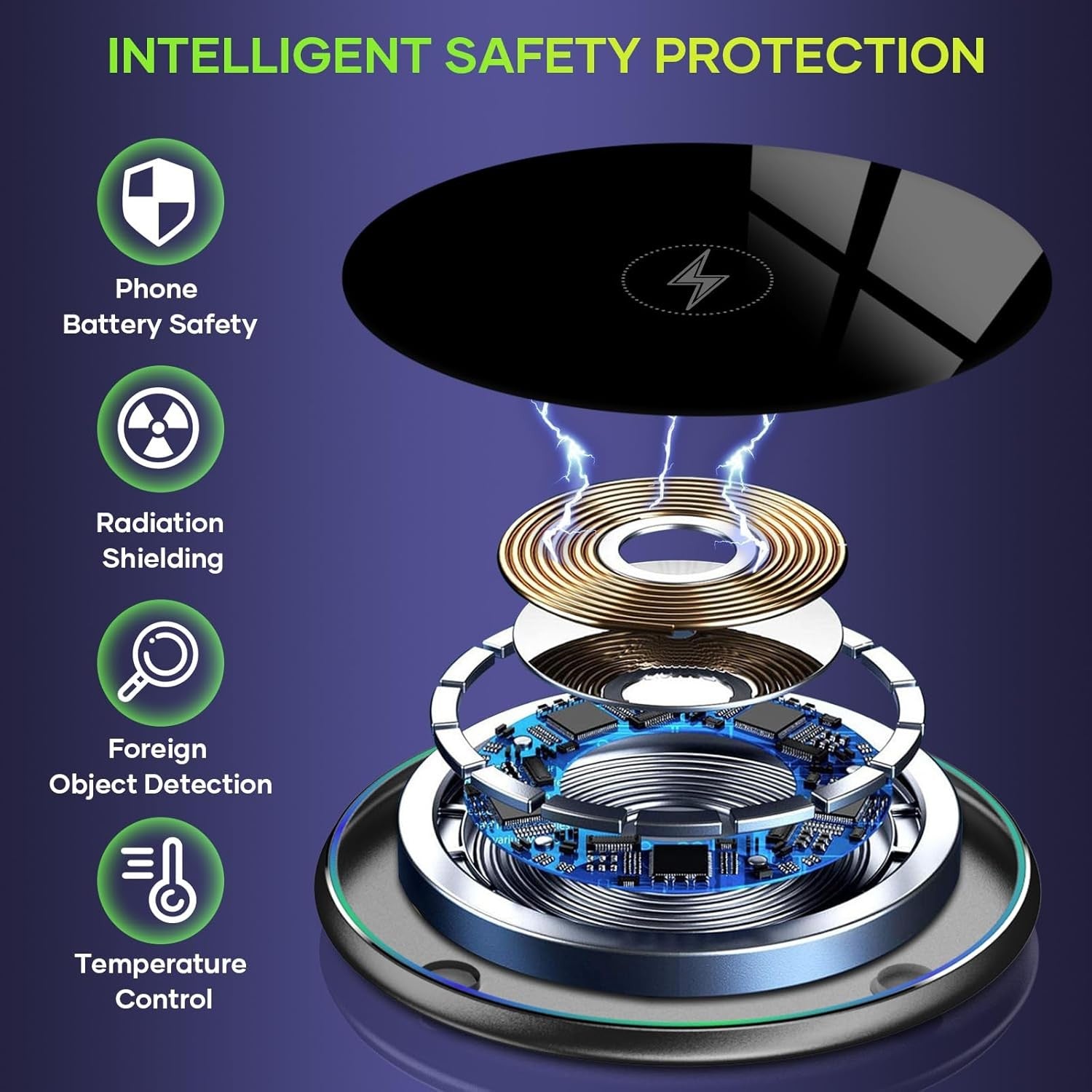 Wireless Charger, Wireless Charging Pad for Iphone 17/16/15/14/13