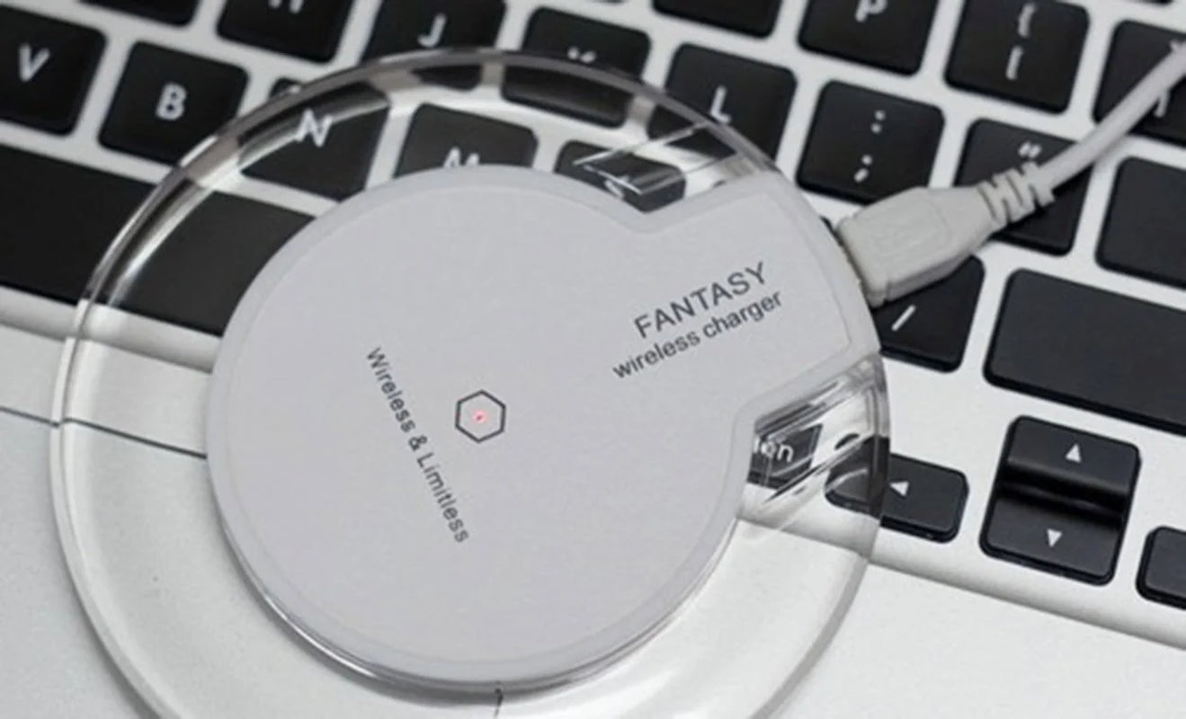 LED Wireless Charging Pad for Iphone and Android- Black