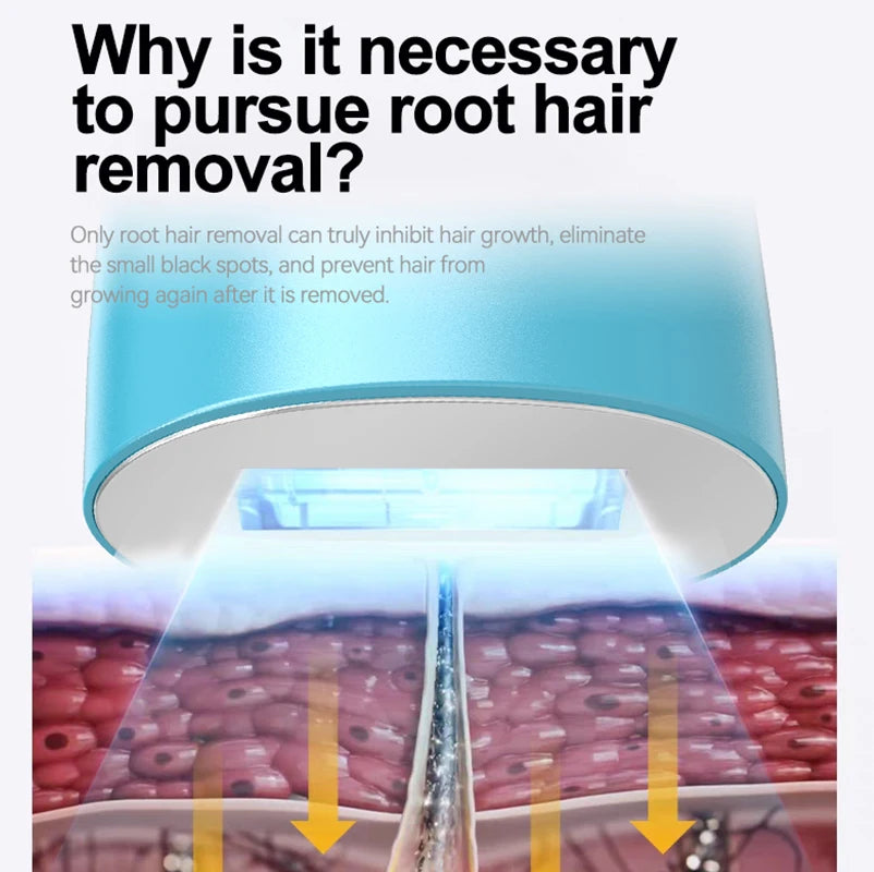 Laser Hair Removal Painless IPL Laser Hair Removal Device at Home Hair Remover Machine for Women Men Electrolysis Permanent