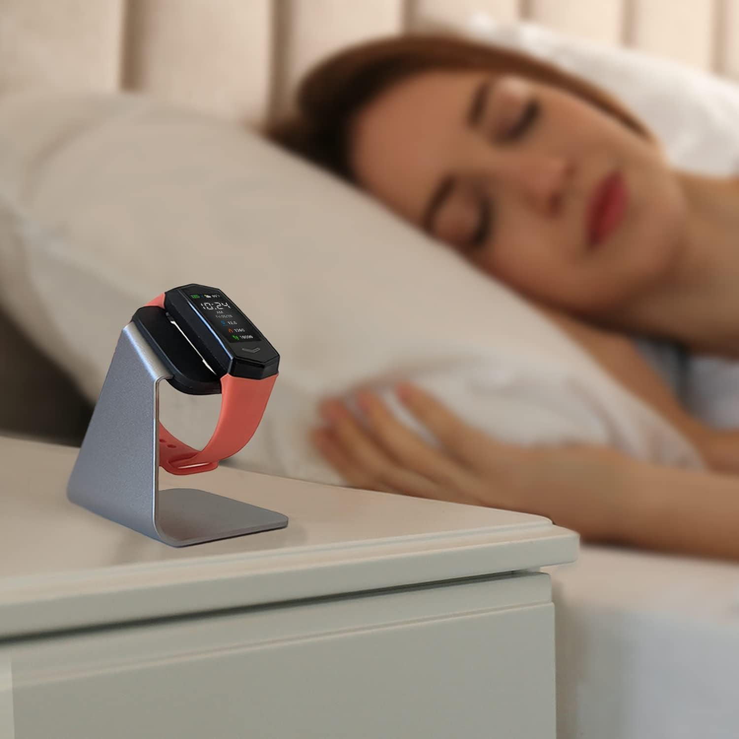 KORE 2.0 Elite Smartwatch Charging Stand - Aluminium Charging Watch Stand for Kore 2.0 Fitness Tracker L Sleek, Non-Slip Heart Rate Monitor Watch Holder Stand L Great Night Stand Accessories