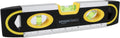 9-Inch Magnetic Torpedo Level and Ruler, 180/90/45 Degree Bubbles, Black