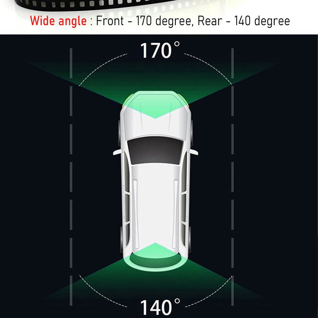 10" 1080P Mirror Dash Cam,Full Touch Screen Backup Camera Front and Rear View Parking Monitor with Super Night Vision, Motion Detection, G-Sensor