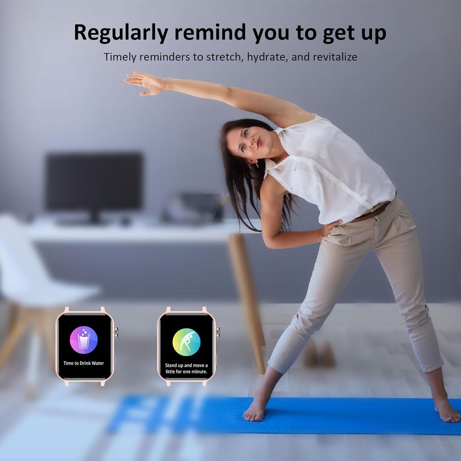 Smart Watches for Women(Make and Answer Calls),1.85''Hd Screen Fitness Tracker Watch,100+ Sport Modes,Spo2/Heart Rate/Sleep Monitor for Android Iphone