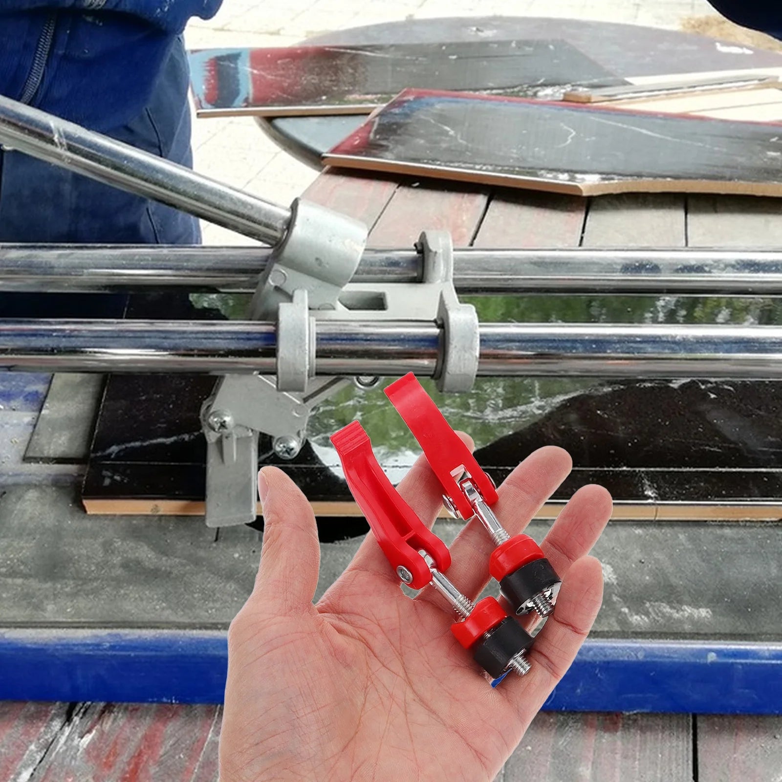 2Pcs Pressing Screw for Tile Cutter Convenient Manual Pressing Screw Part Tile Cutter Plastic Screw Handle Part