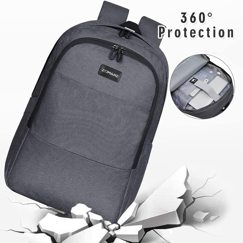 Travel Laptop Backpack Water Resistant Anti-Theft Bag with USB Charging Port and Lock 14/15.6Inch Computer Business Backpacks Gift for Men Women(15.6 In,A-Black)