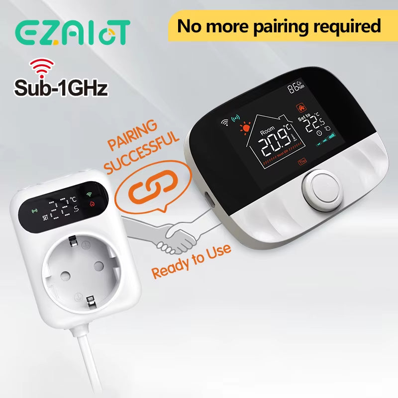 Wireless RF433 Wifi Thermostat for Gas Boiler Heating Tuya Smart Life Temperature Controller Receiver Alexa Google Home