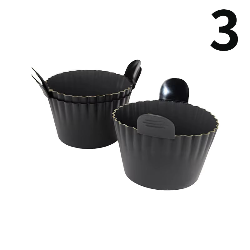 Silicone Air Fryer Egg Poacher Silicone Cupcake Baking Cups Ramekins for Air Fryer Ovens Air Fryer Silicone Basket
