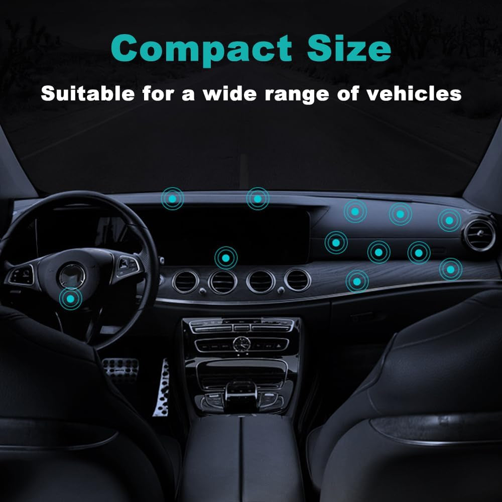 2PCS Magnetic Phone Car Mount with Metal Plates, Car Phone Holder, Universal Mobile Phone Automobile Cradles for Dashboard Air Vent, Suitable for All Phones (Silver)